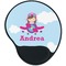 Airplane & Girl Pilot Mouse Pad with Wrist Support - Main
