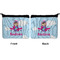 Airplane & Girl Pilot Neoprene Coin Purse - Front & Back (APPROVAL)