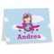 Airplane & Girl Pilot Note Card - Main