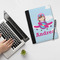 Airplane & Girl Pilot Notebook Padfolio - LIFESTYLE (large)