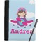Airplane & Girl Pilot Notebook Padfolio