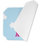 Airplane & Girl Pilot Octagon Placemat - Single front (folded)