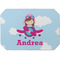 Airplane & Girl Pilot Octagon Placemat - Single front