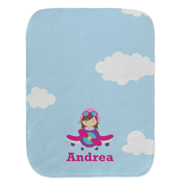 Airplane & Girl Pilot Old Burp Flat