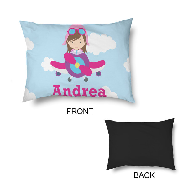 Airplane & Girl Pilot Outdoor Dog Beds - Small - APPROVAL