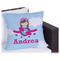 Airplane & Girl Pilot Outdoor Pillow (Personalized)