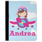 Airplane & Girl Pilot Padfolio Clipboards - Large - FRONT
