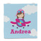 Airplane & Girl Pilot Party Favor Gift Bag - Matte - Front
