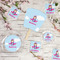 Airplane & Girl Pilot Party Supplies Combination Image - All items - Plates, Coasters, Fans