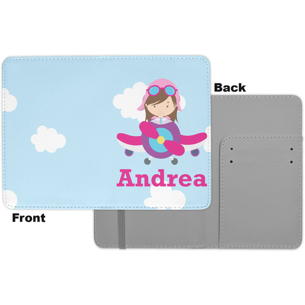 Airplane & Girl Pilot Passport Holder - Apvl