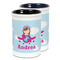 Airplane & Girl Pilot Ceramic Pencil Holder - Large