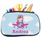 Airplane & Girl Pilot Neoprene Pencil Case - Medium w/ Name or Text