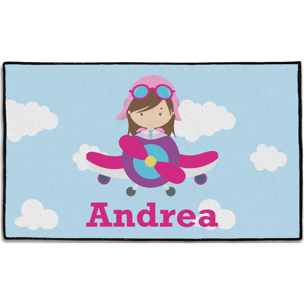 Airplane & Girl Pilot Personalized - 60x36 (APPROVAL)
