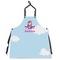 Airplane & Girl Pilot Apron Without Pockets w/ Name or Text