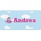 Airplane & Girl Pilot Front License Plate (Personalized)