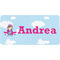 Airplane & Girl Pilot Personalized Novelty Mini License Plate