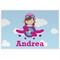 Airplane & Girl Pilot Personalized Placemat