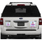 Airplane & Girl Pilot Personalized Square Car Magnets on Ford Explorer