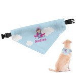 Airplane & Girl Pilot Dog Bandana - Medium (Personalized)