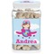 Airplane & Girl Pilot Dog Treat Jar (Personalized)