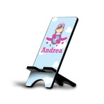 Airplane & Girl Pilot Cell Phone Stand (Large) (Personalized)