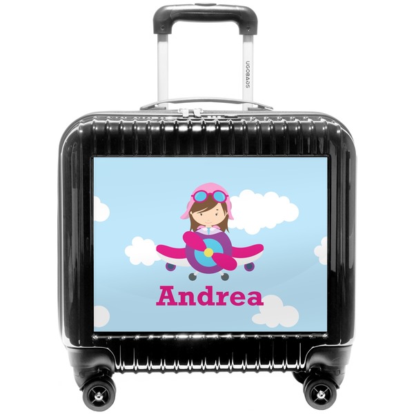 Custom Airplane & Girl Pilot Pilot / Flight Suitcase (Personalized)