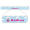 Airplane & Girl Pilot Plastic Ruler - 12" (Personalized)