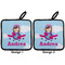 Airplane & Girl Pilot Pot Holders - Set of 2 APPROVAL