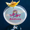 Airplane & Girl Pilot Printed Drink Topper - XLarge - In Context