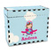 Airplane & Girl Pilot Recipe Box - Full Color - Front/Main