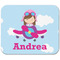 Airplane & Girl Pilot Rectangular Mouse Pad - APPROVAL
