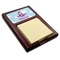Airplane & Girl Pilot Red Mahogany Sticky Note Holder - Angle