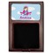 Airplane & Girl Pilot Red Mahogany Sticky Note Holder - Flat