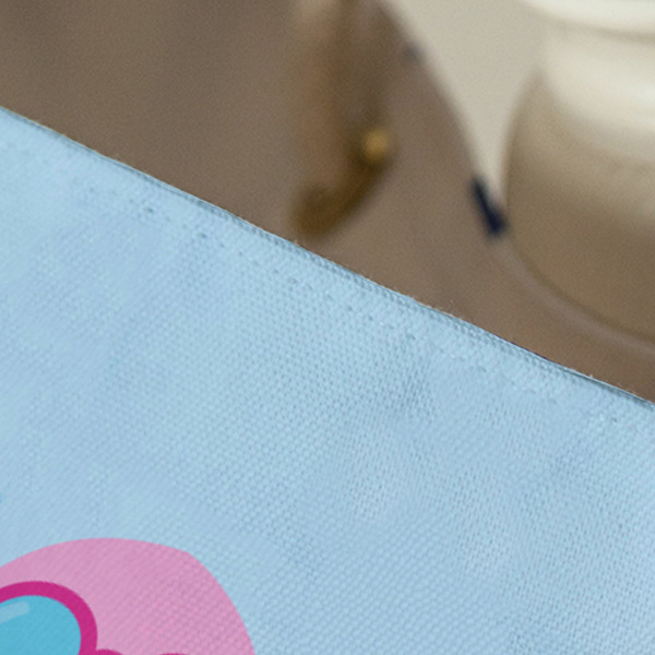 Airplane & Girl Pilot Large Rope Tote - Close Up View