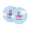 Airplane & Girl Pilot Sandstone Car Coasters - PARENT MAIN (Set of 2)