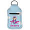 Airplane & Girl Pilot Sanitizer Holder Keychain - Small (Front Flat)
