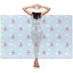 Airplane & Girl Pilot Sheer Sarong (Personalized)