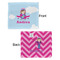 Airplane & Girl Pilot Security Blanket - Front & Back View
