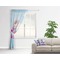 Airplane & Girl Pilot Sheer Curtain With Window and Rod - in Room Matching Pillow