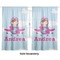 Airplane & Girl Pilot Sheer Curtains