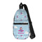 Airplane & Girl Pilot Sling Bag - Front View