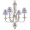 Airplane & Girl Pilot Small Chandelier Shade - LIFESTYLE (on chandelier)