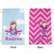Airplane & Girl Pilot Small Laundry Bag - Front & Back View