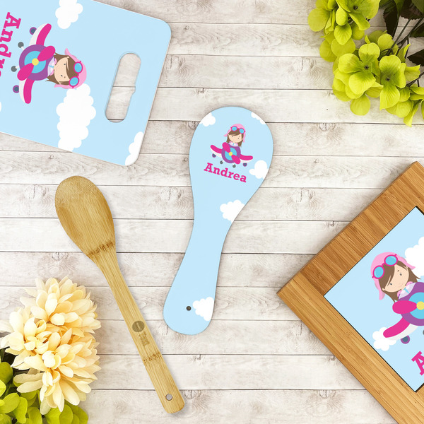 Airplane & Girl Pilot Spoon Rest Trivet - LIFESTYLE