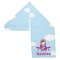 Airplane & Girl Pilot Sports Towel Folded - Both Sides Showing