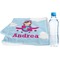 Airplane & Girl Pilot Sports Towel Folded with Water Bottle