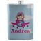 Airplane & Girl Pilot Stainless Steel Flask