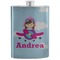 Airplane & Girl Pilot Stainless Steel Flask (Personalized)