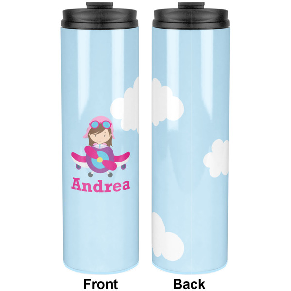 Airplane & Girl Pilot Stainless Steel Tumbler 20 Oz - Approval
