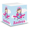 Airplane & Girl Pilot Note Cube